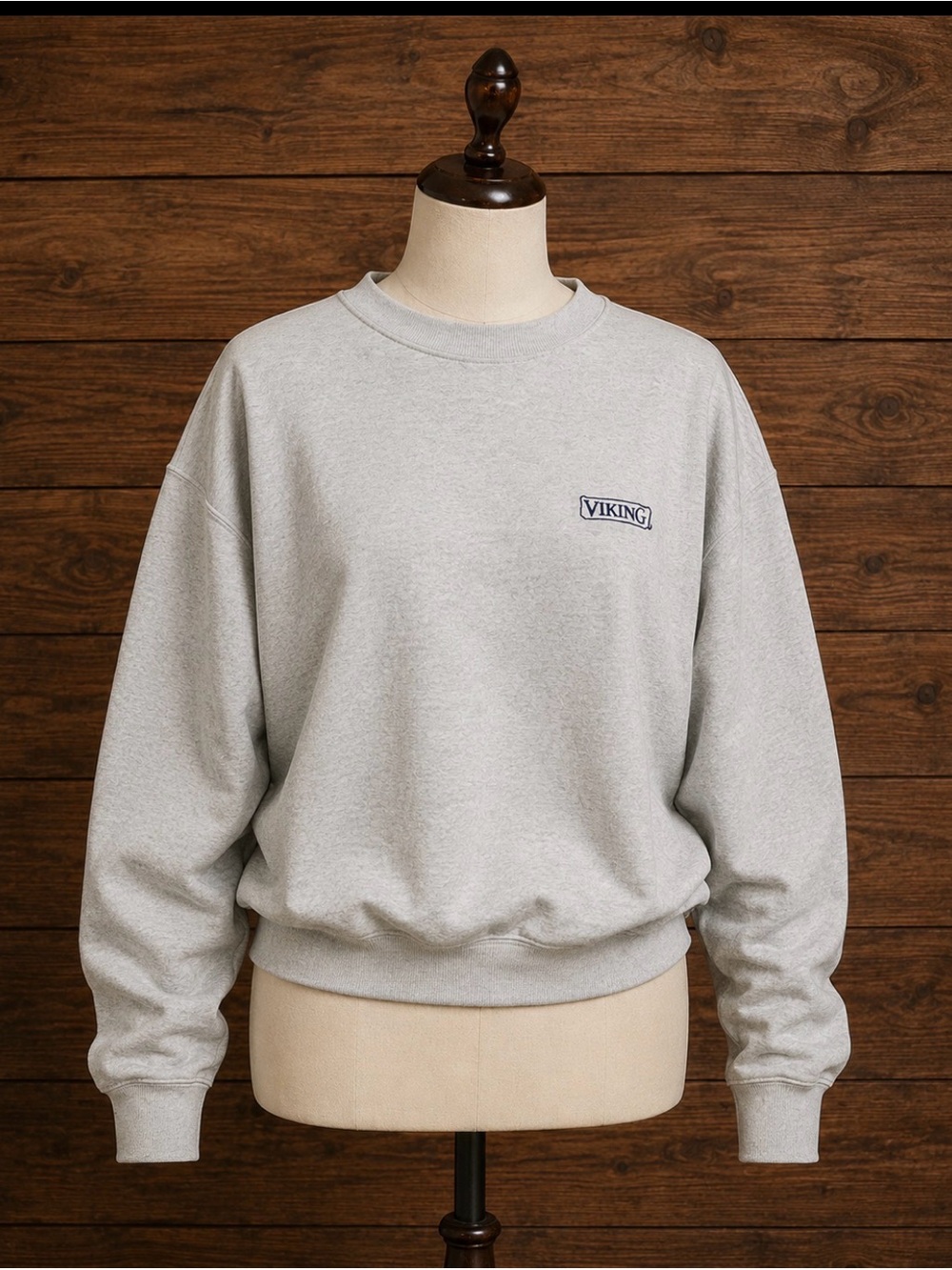 Vintage 90s -Viking- Fruit of the Loom Heavy Cotton Gray Sweatshirt 2XL